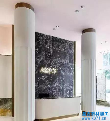 石材 “ 包柱 ” 的方式及構造做法