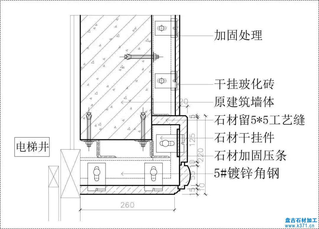 石材與墻磚、木飾面、軟包相接工藝做法!